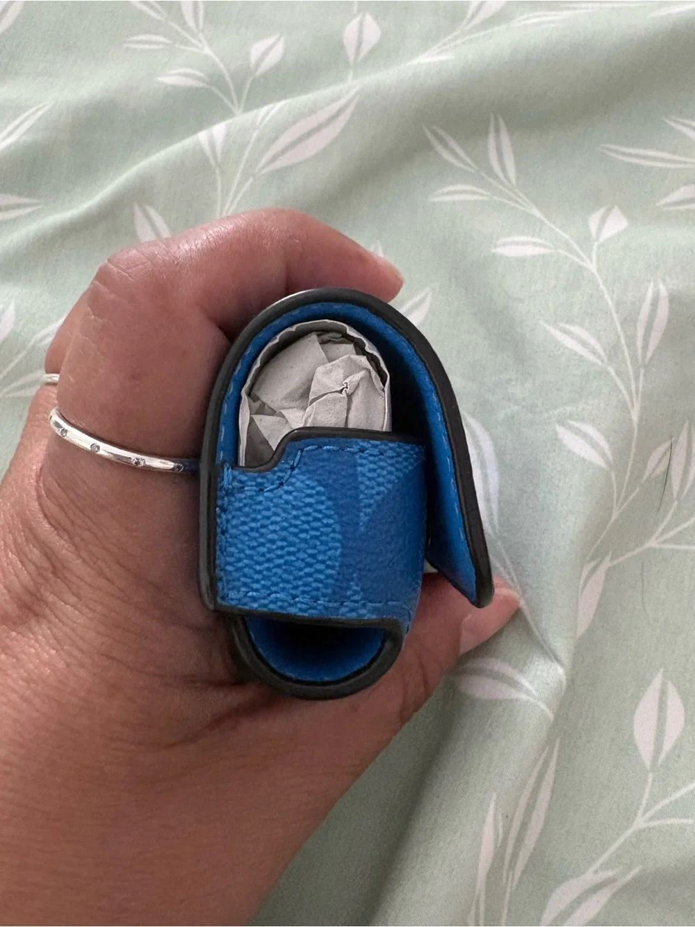 Coach Blue Signature Coin Pouch